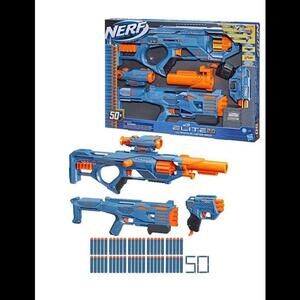Nerf Elite Ultimate Blaster 3 Pack with 50 Darts Eaglepoint RD-8 Tetrad QS-4 New